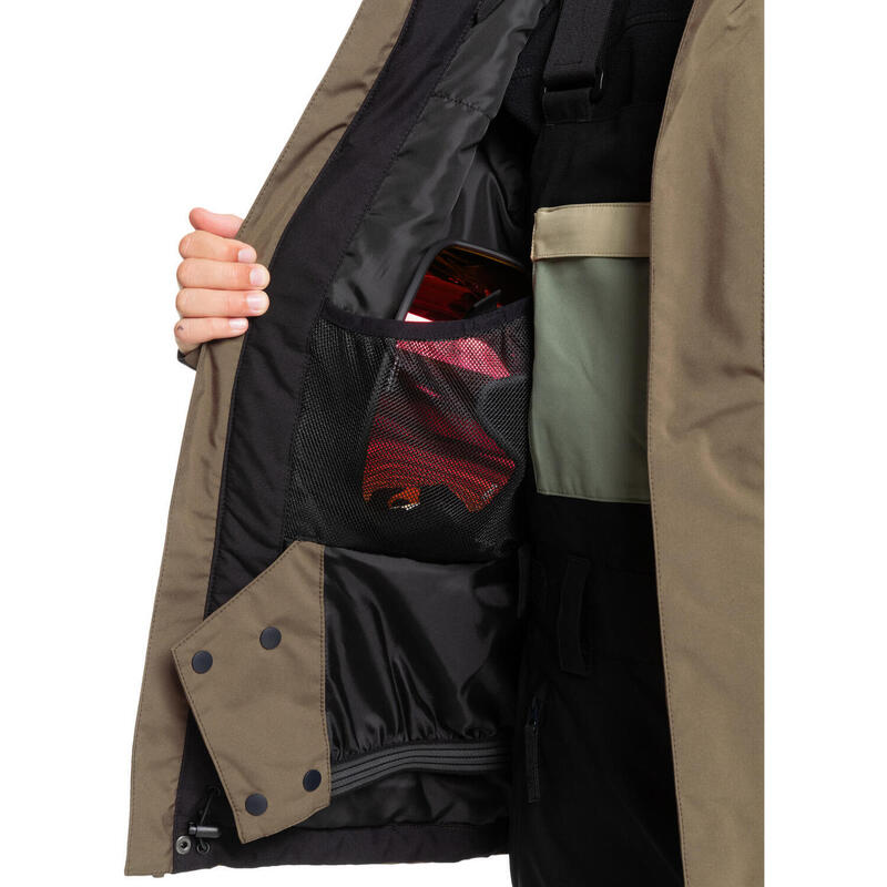 Veste de snow technique MISSION BLOCK Marron Garçon