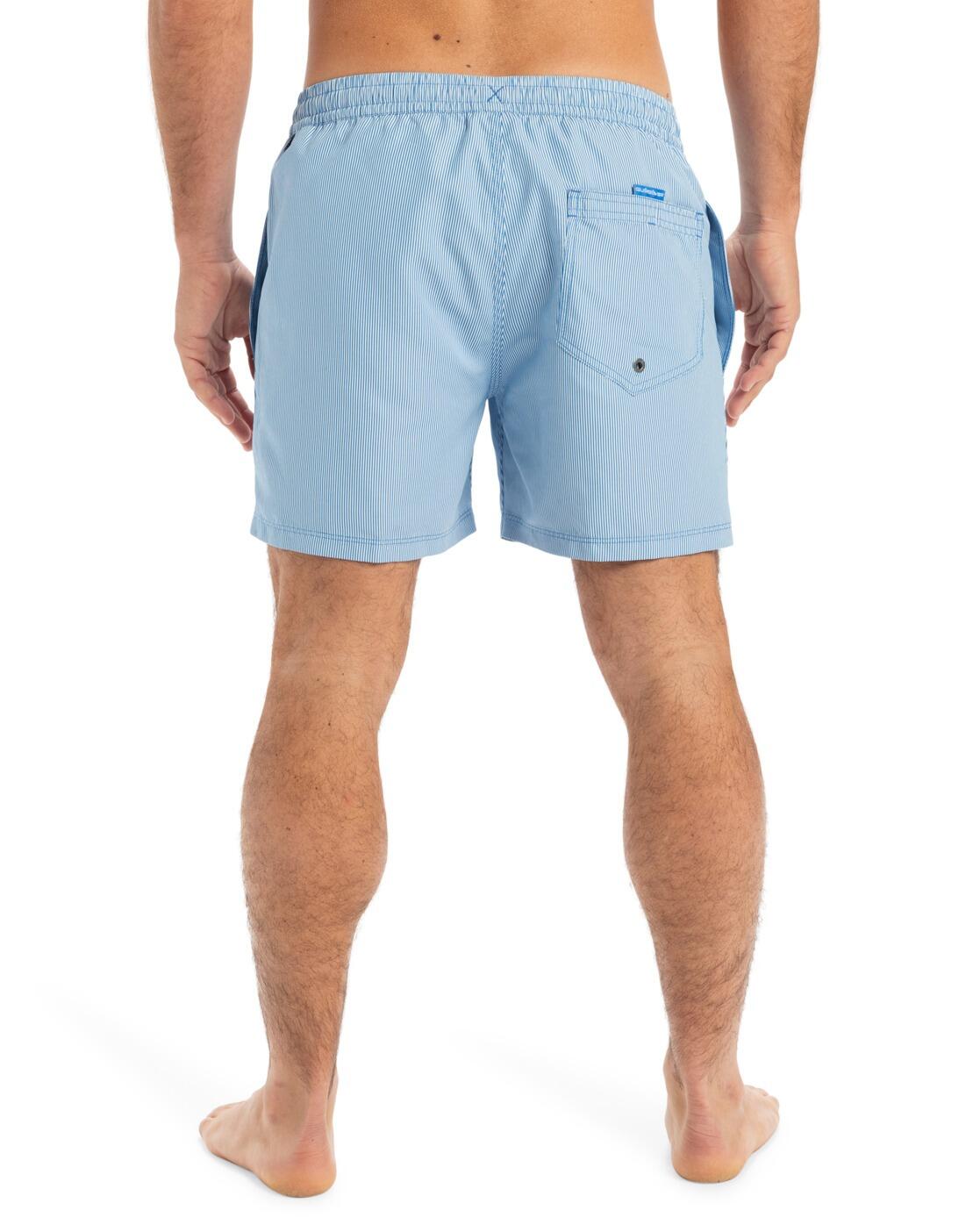 Calção de banho Quiksilver Everyday Deluxe Volley 15 branco e azul 3/7
