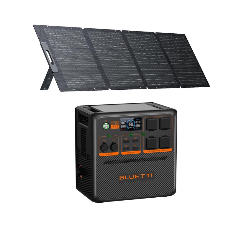 Zestaw Stacja Zasilania BLUETTI AC240P z panelem słonecznym 200 W