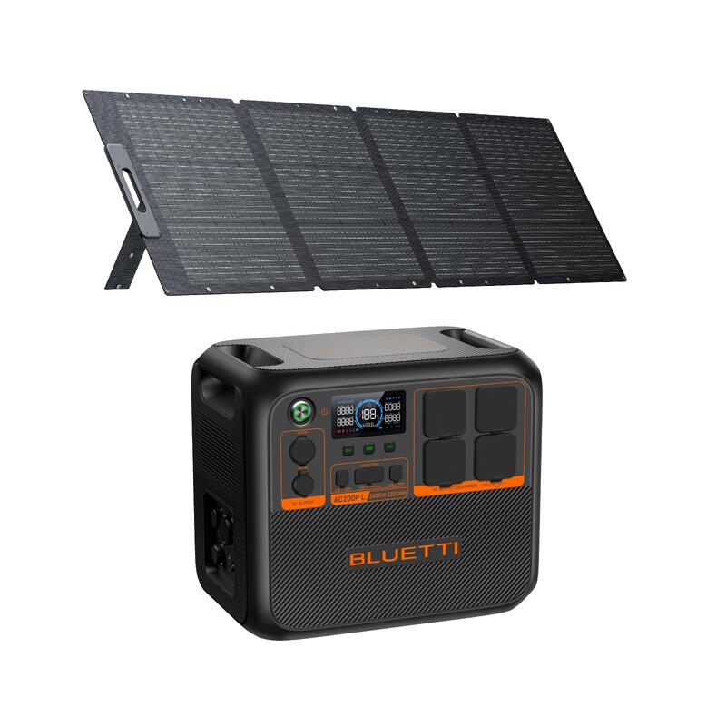 Zestaw Stacja Zasilania BLUETTI AC200PL z panelem słonecznym 200 W