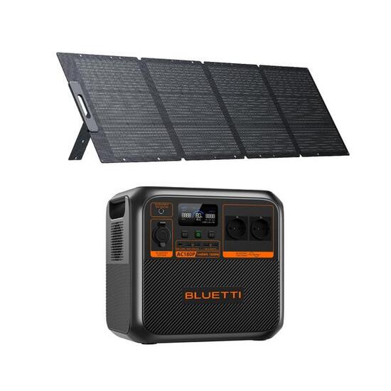 Kit Powerstation BLUETTI AC180P mit Solarpanel 200 W (0% MwSt)