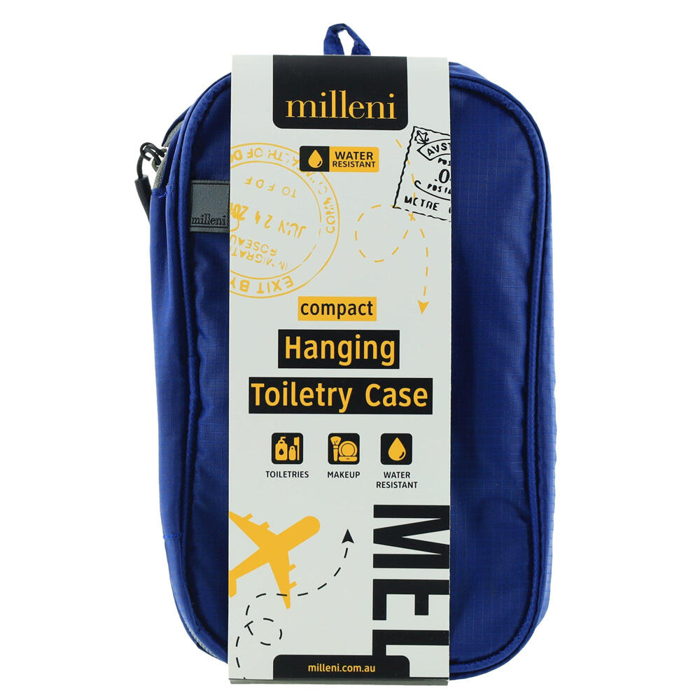 Milleni Travel Hanging Toiletry Case 40.6 x 22.9 x 2.5cm