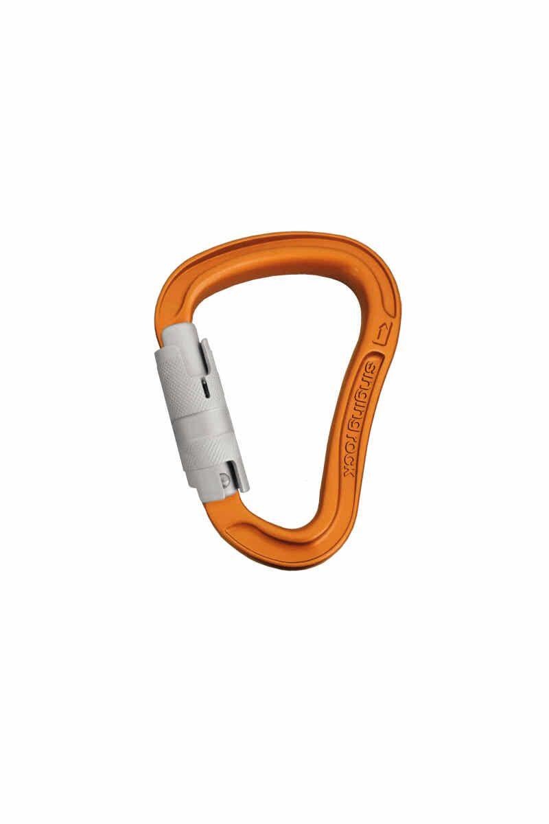 Mosquetón HMS Singing Rock Bora Triple Lock dural 68 g forma pera Keylock 1/1