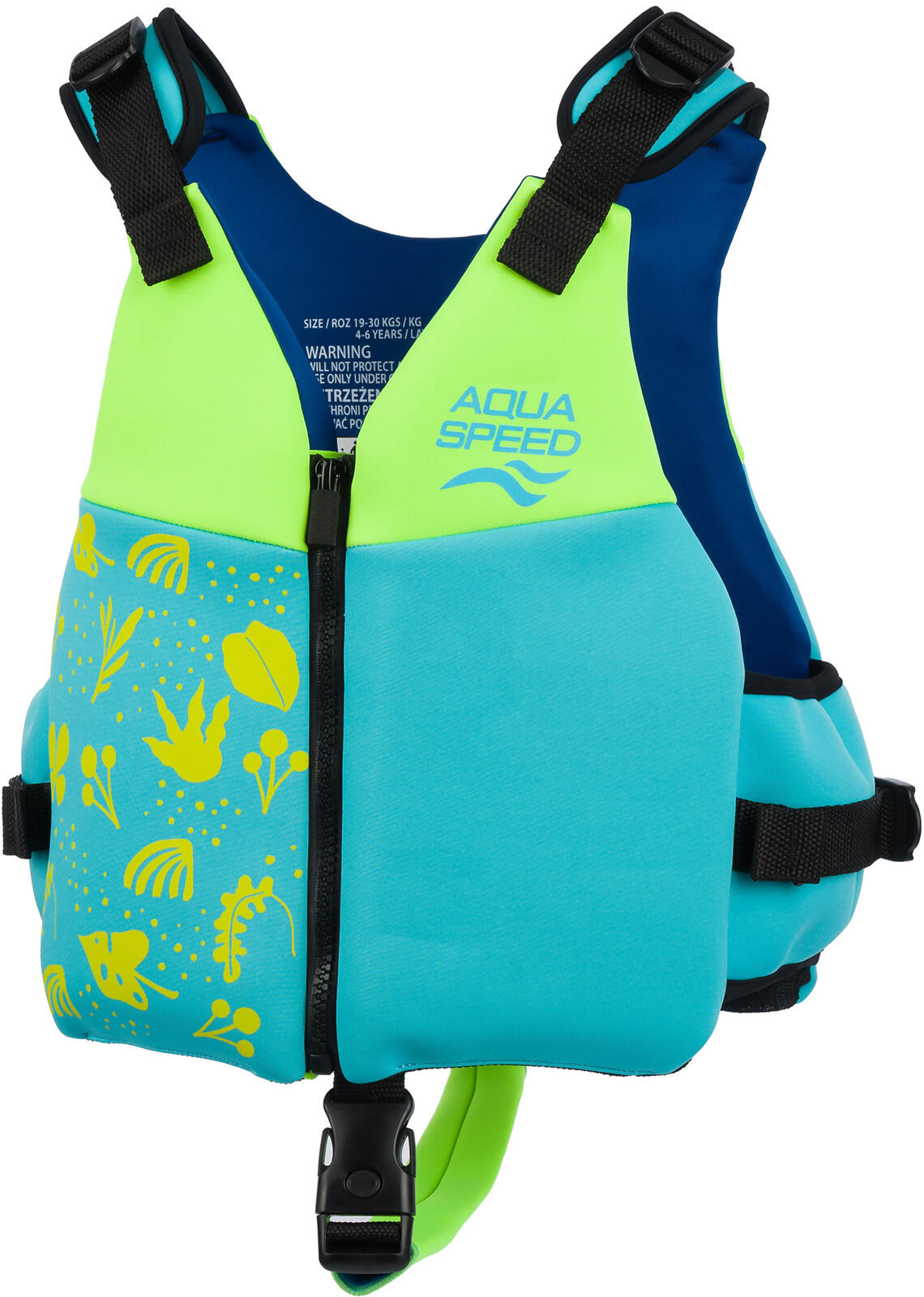 Kamizelka dziecięca do pływania na basen asekuracyjna piankowa AQUA SPEED 2/6