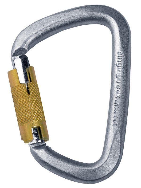 Mousqueton D Singing Rock Triple Lock cu deschidere de 25 mm