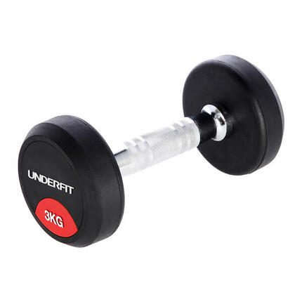 Hantla gumowana UNDERFIT do ćwiczeń siłowych fitness