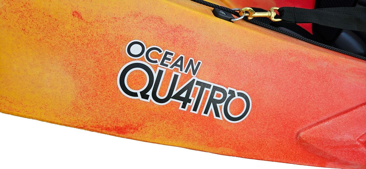 Kajak sit on top do pływania Rotomod Ocean Quatro Pack zestaw 2-4os. 6/7