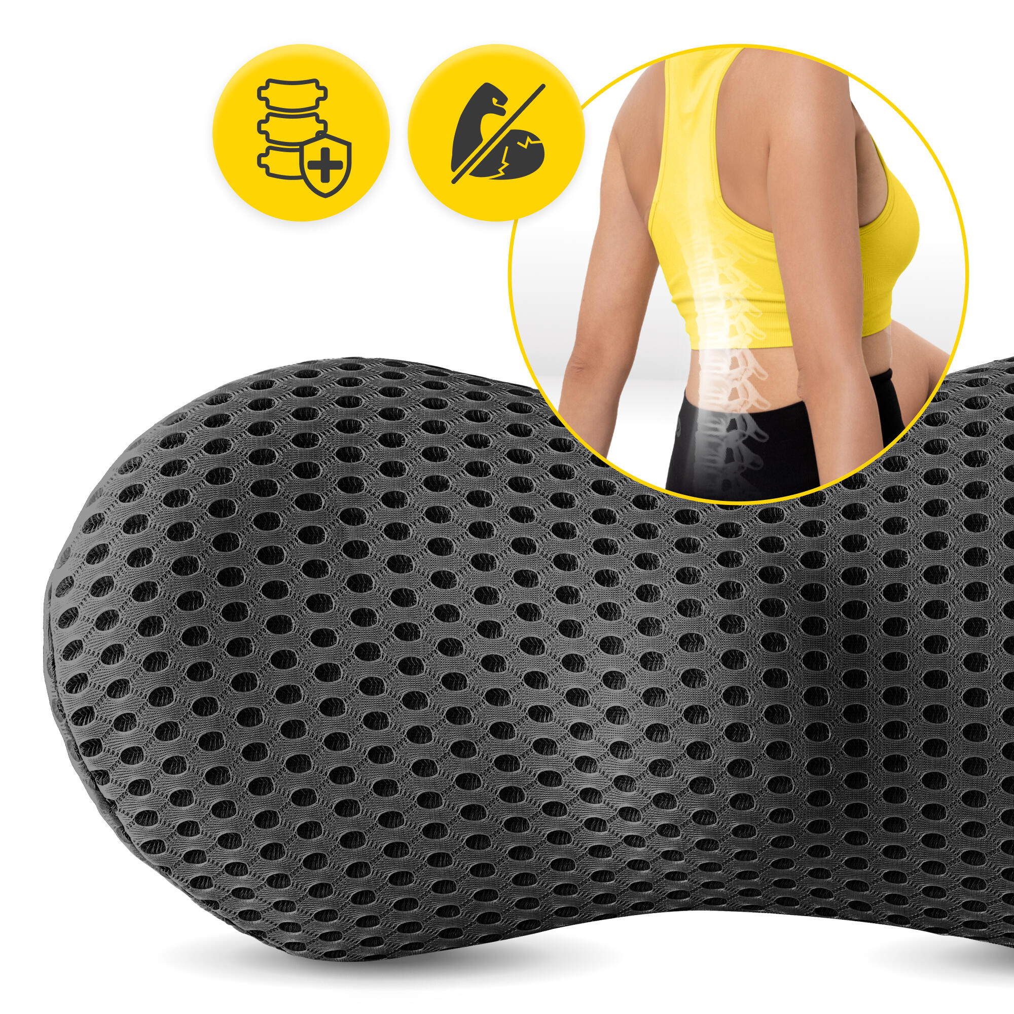 Lendenkissen Orthopädisch Lordosestütze Rückenstützkissen 4FIZJO 4/7