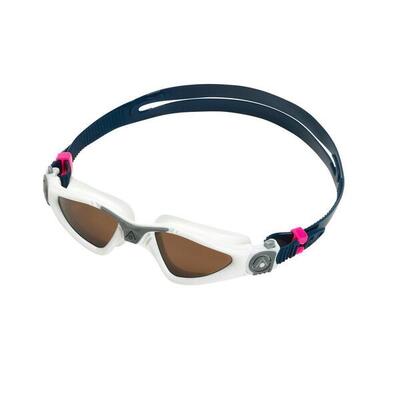 Occhialini Aqua Sphere Kayenne Brown Polarized Compact Fit - Bianco/Grigio