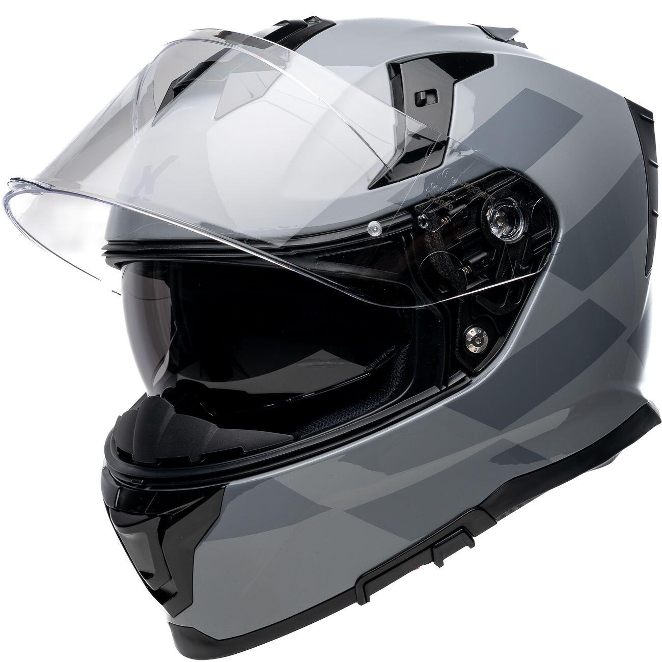 MOTOBLOUZ Casque Intégral MIRAGE RIFT Grey Shiny | ECE 22.06 5/7