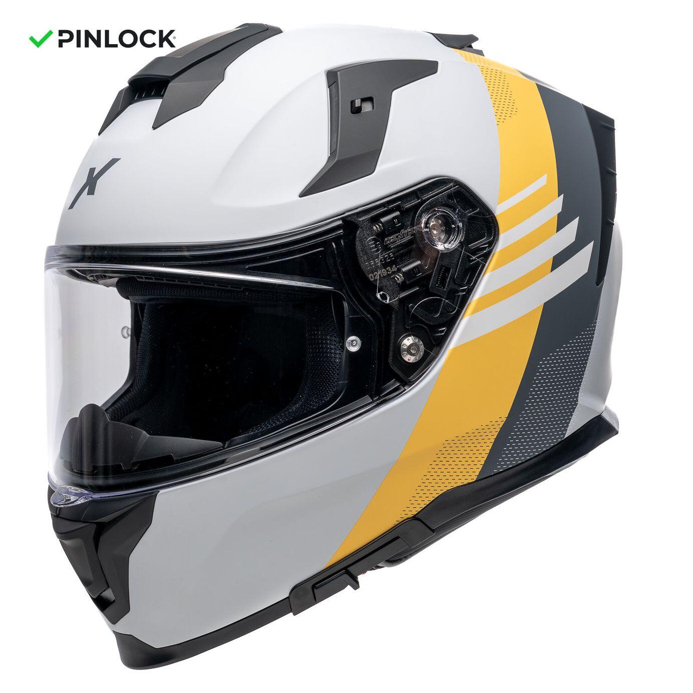 MOTOBLOUZ Casque Intégral MIRAGE PRYSM Grey/Yellow mat | ECE 22.06 1/7