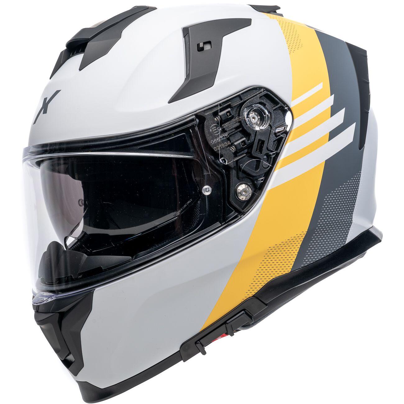 MOTOBLOUZ Casque Intégral MIRAGE PRYSM Grey/Yellow mat | ECE 22.06 6/7
