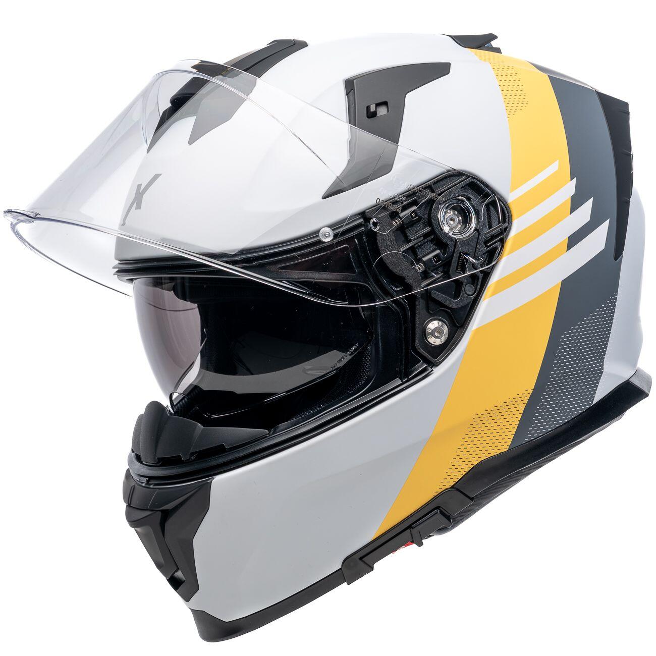 MOTOBLOUZ Casque Intégral MIRAGE PRYSM Grey/Yellow mat | ECE 22.06 5/7