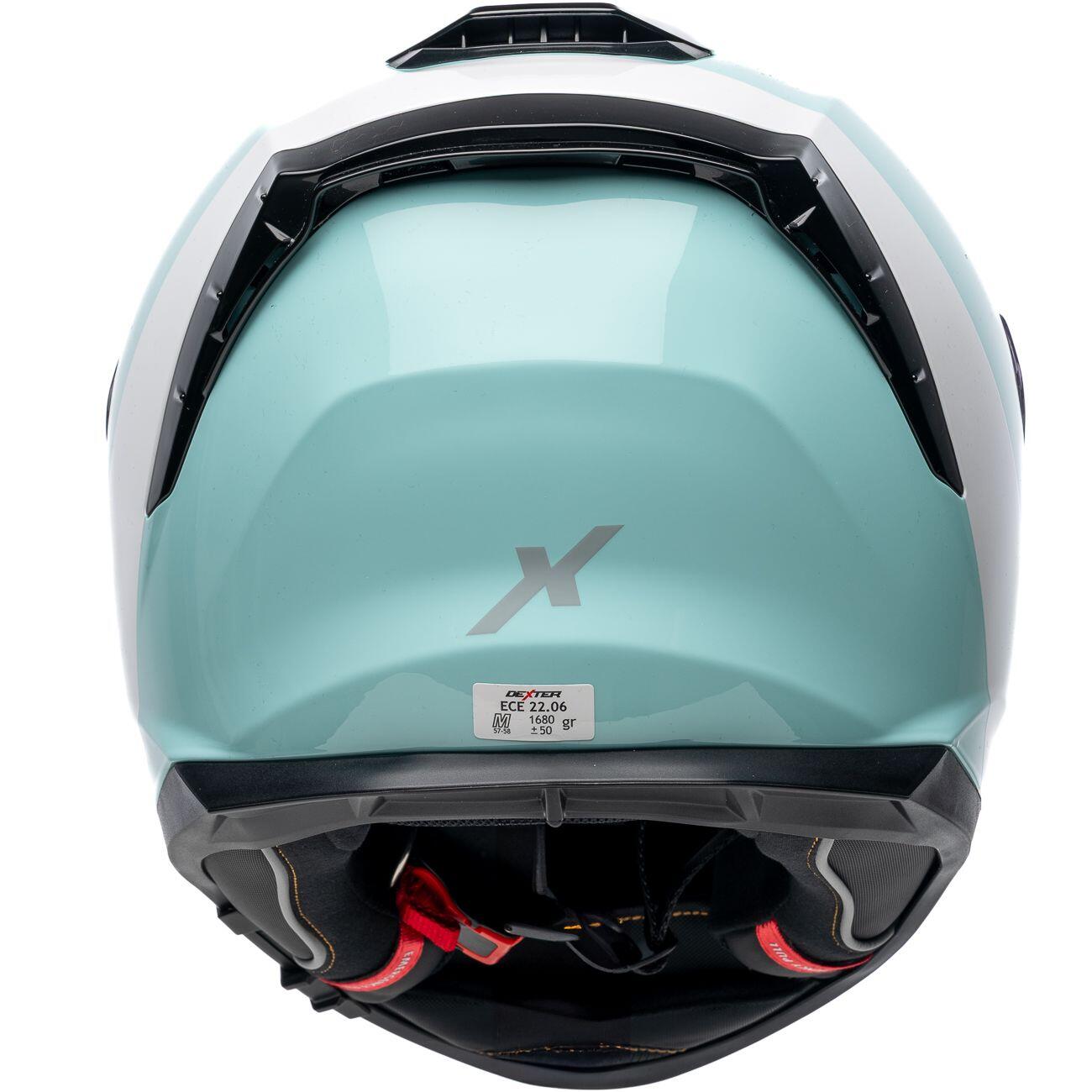 MOTOBLOUZ Casque Intégral MIRAGE ZEPHYR blue/white/grey Shiny | ECE 22.06 4/7