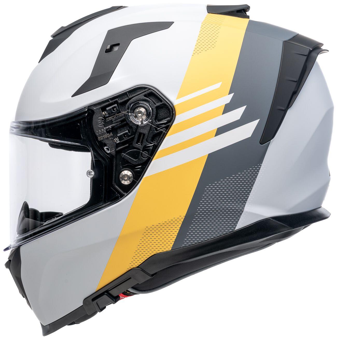 MOTOBLOUZ Casque Intégral MIRAGE PRYSM Grey/Yellow mat | ECE 22.06 3/7