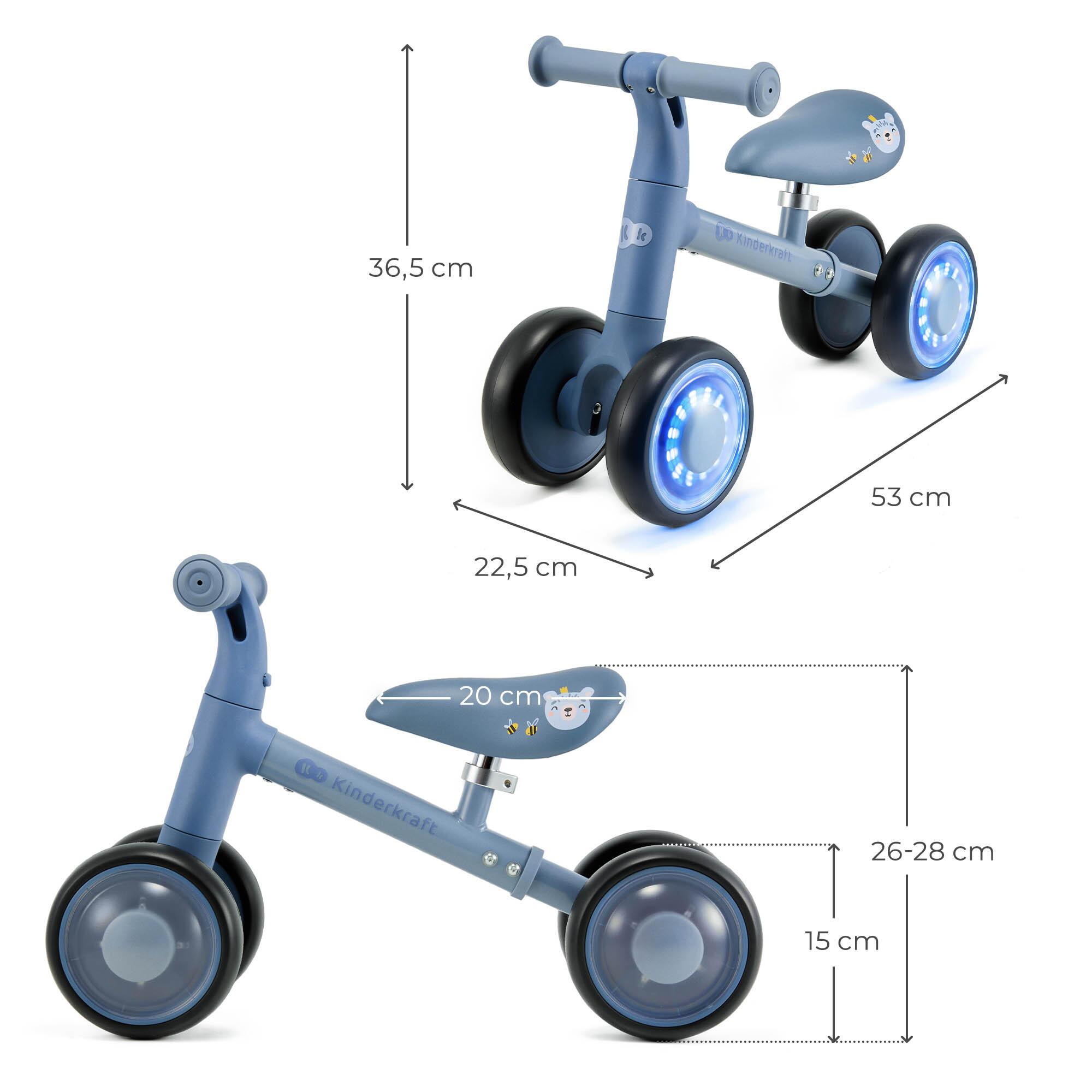 Kinderkraft CUTIE FLASH plimbare pe BLUE 7/11