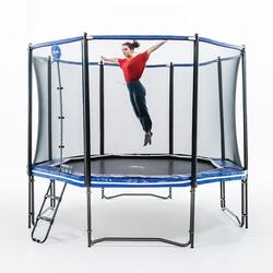 Trampoline Octopulse 360cm - Filet de Protection, Echelle + Kit d'ancrage