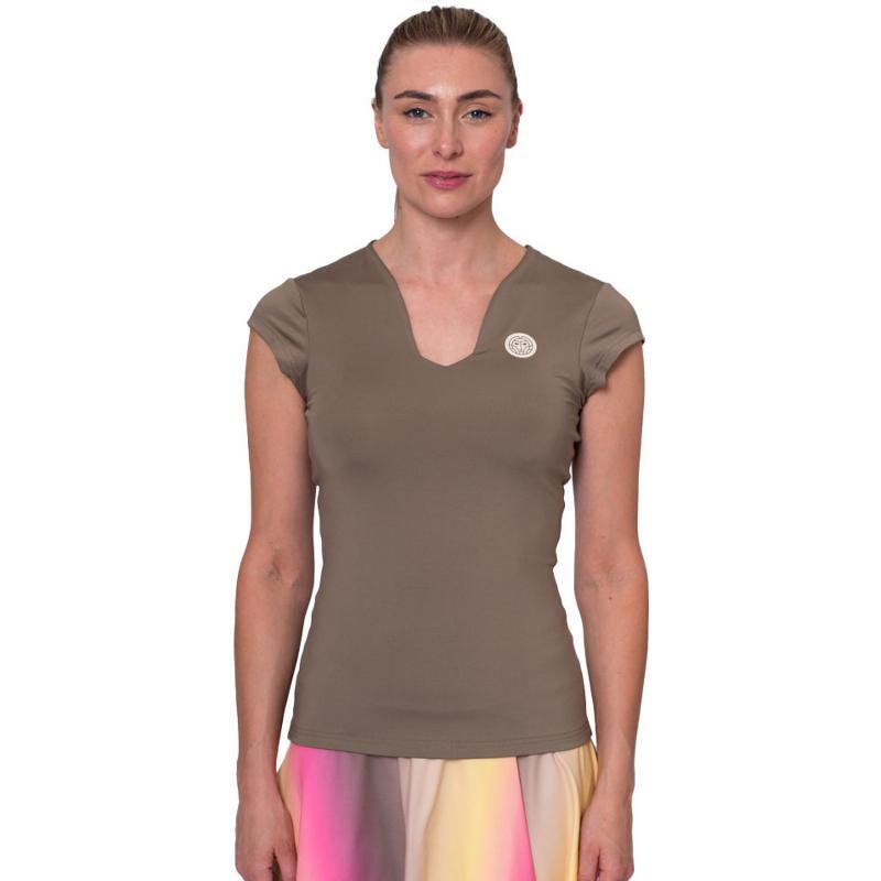 Camiseta Bidi Badu Spectrum V-Neck Marron Mujer 5/5