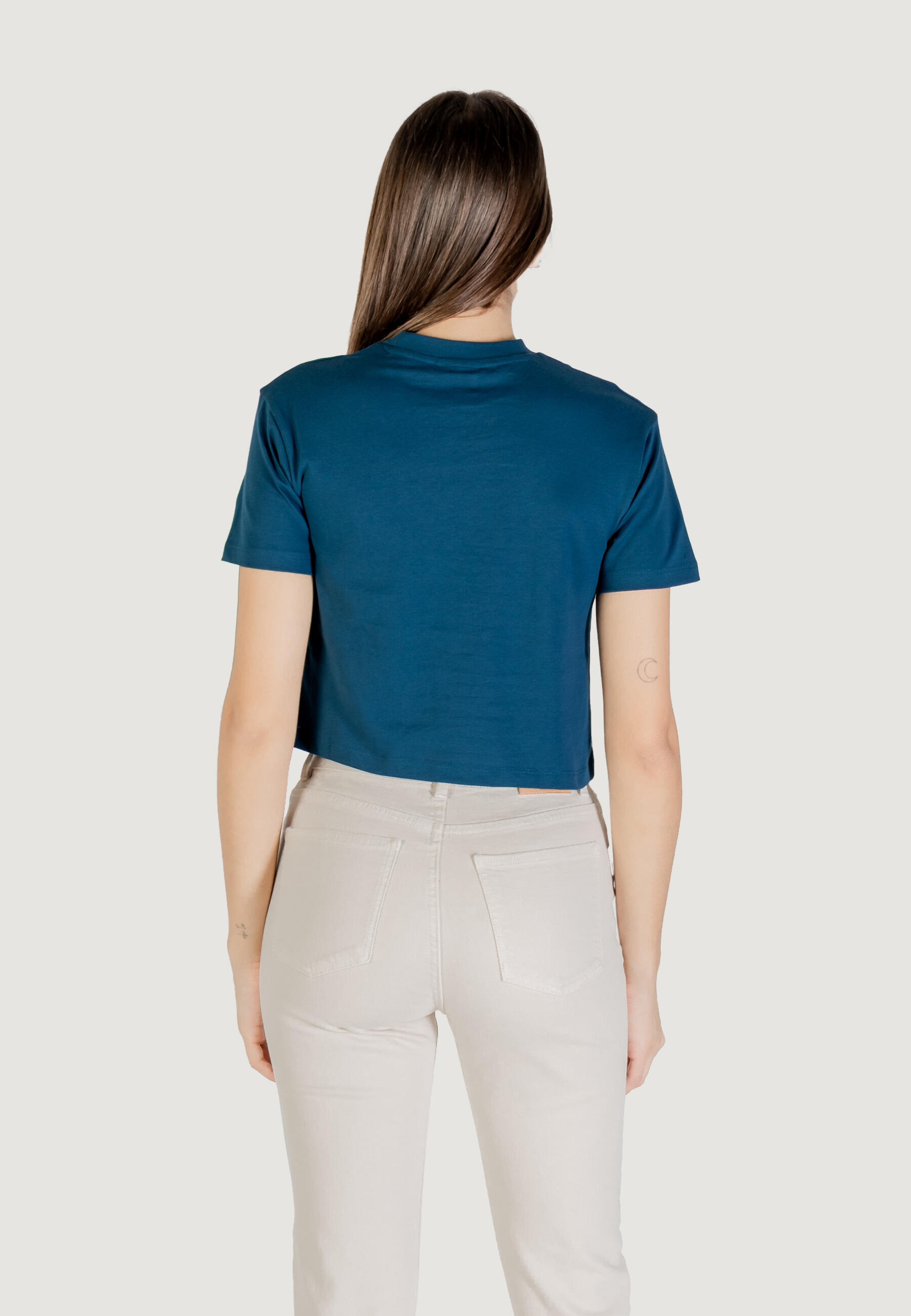t-shirt crop top ADELE CROP TSHIRT FEMME VERT 3/5