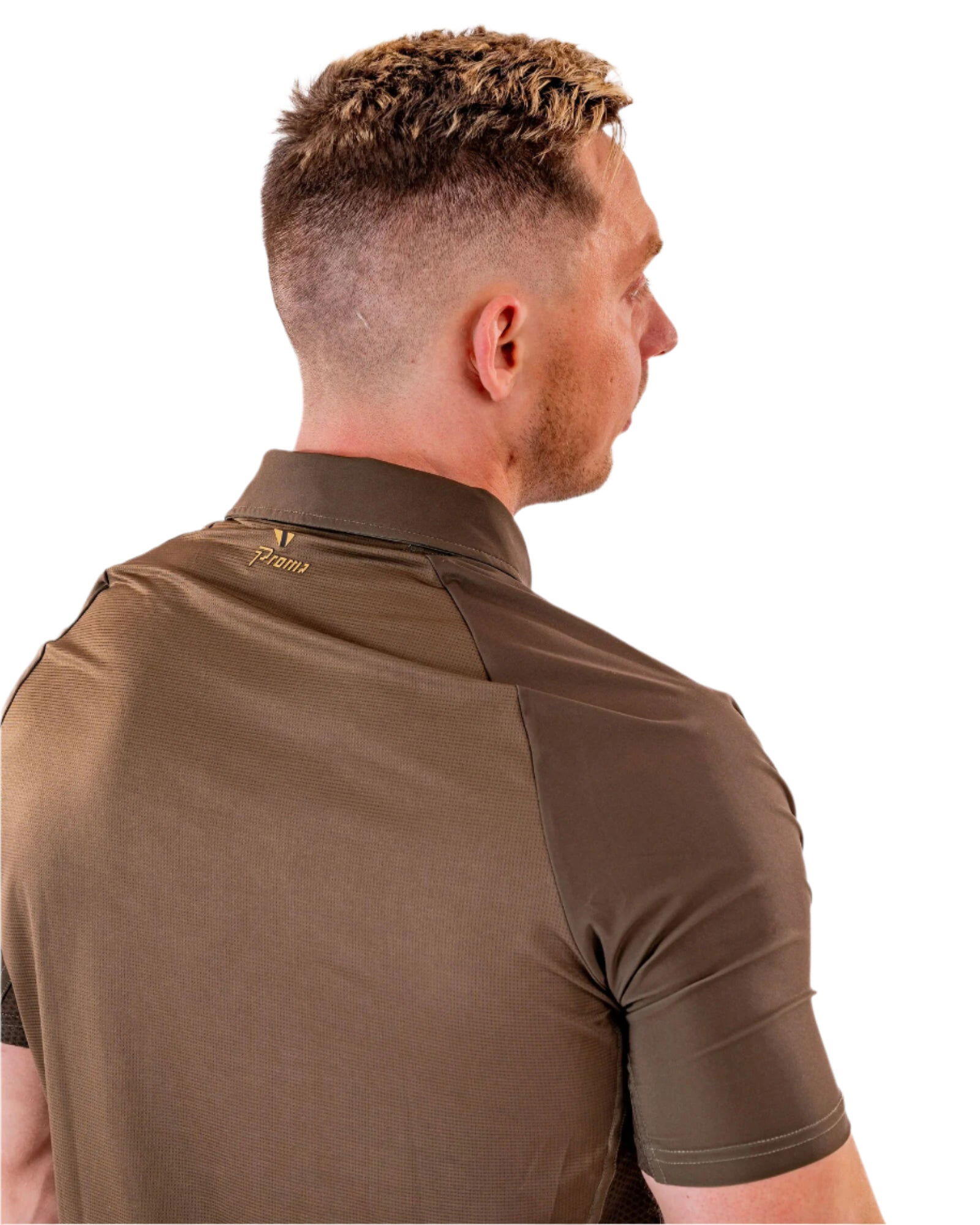 Performance Polo - Brush Khaki/Gold 2/2