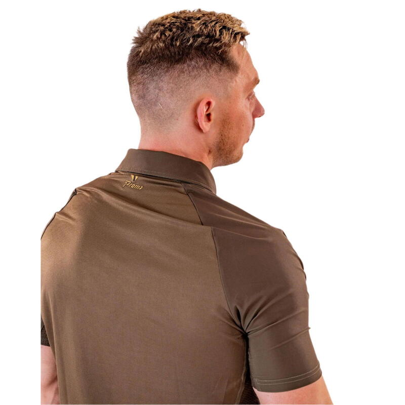 Performance Polo - Brush Khaki/Gold