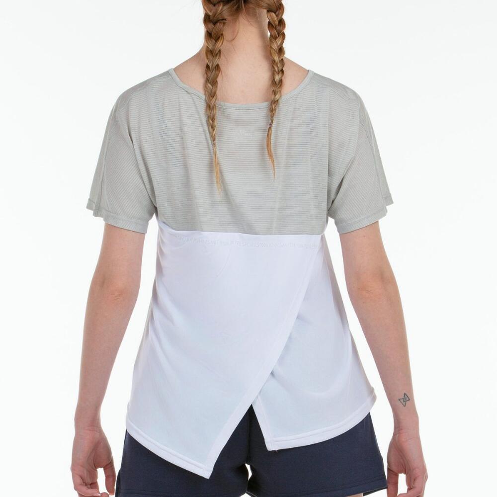 JOHN SMITH MELLID. Branco. T-shirt feminina com gola barco. 4/4