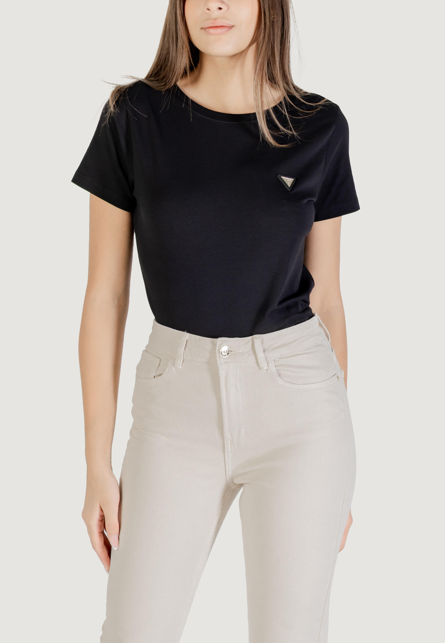 t-shirt crop top COLETTE T-SHIRT FEMME NOIR 1/5