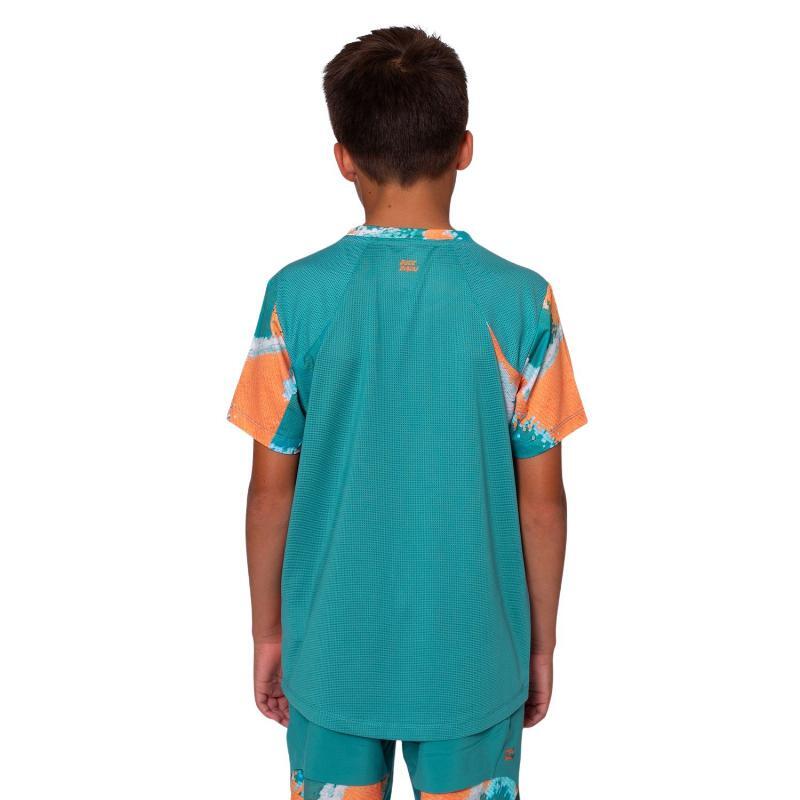 Camiseta Bidi Badu Melbourne V-Neck Petroleo Naranja Junior 3/5