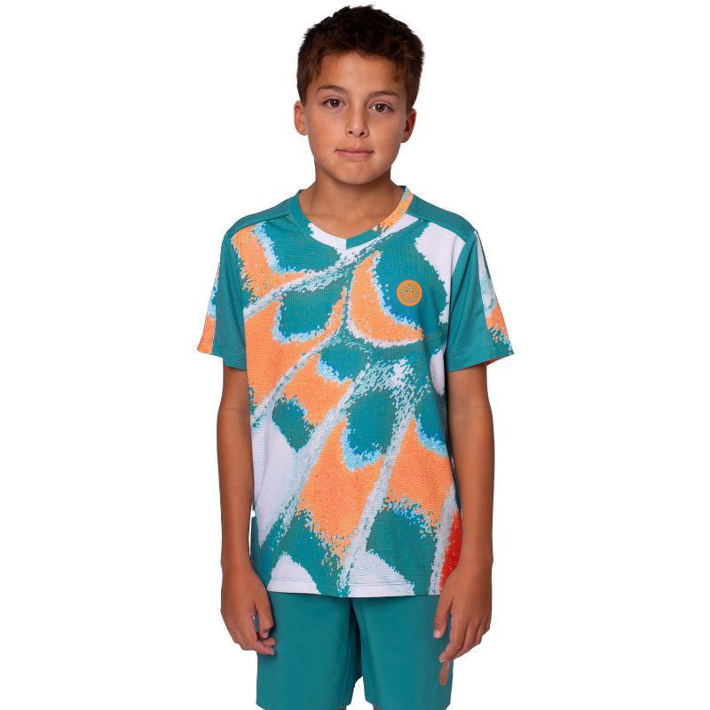 Camiseta Bidi Badu Melbourne V-Neck Petroleo Naranja Junior 4/5