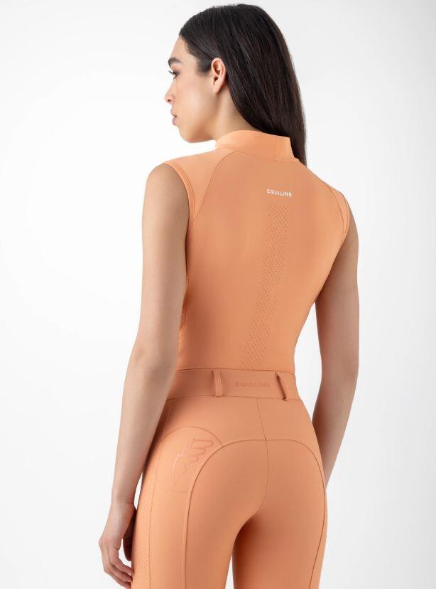 Polo sans manches CREVEC Orange - EQUILINE 2/4
