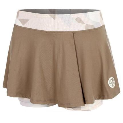 Jupe Bidi Badu Paris Imprimée Wavy Marron Beige Junior
