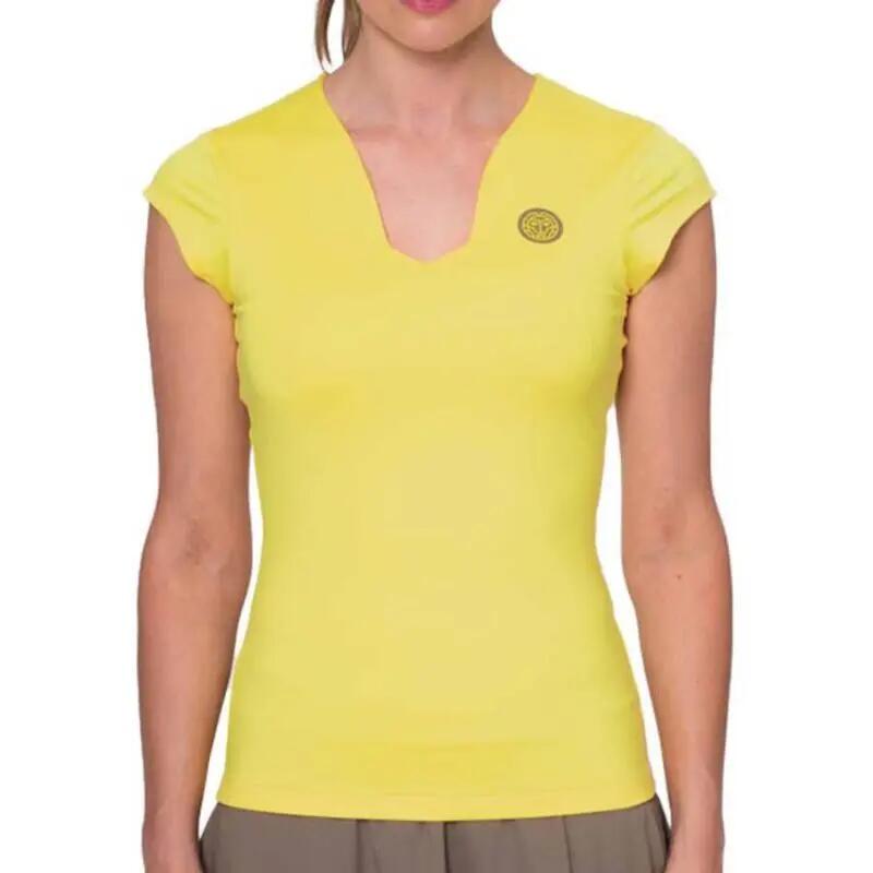 Camiseta Bidi Badu Spectrum V-Neck Amarillo Mujer 3/5