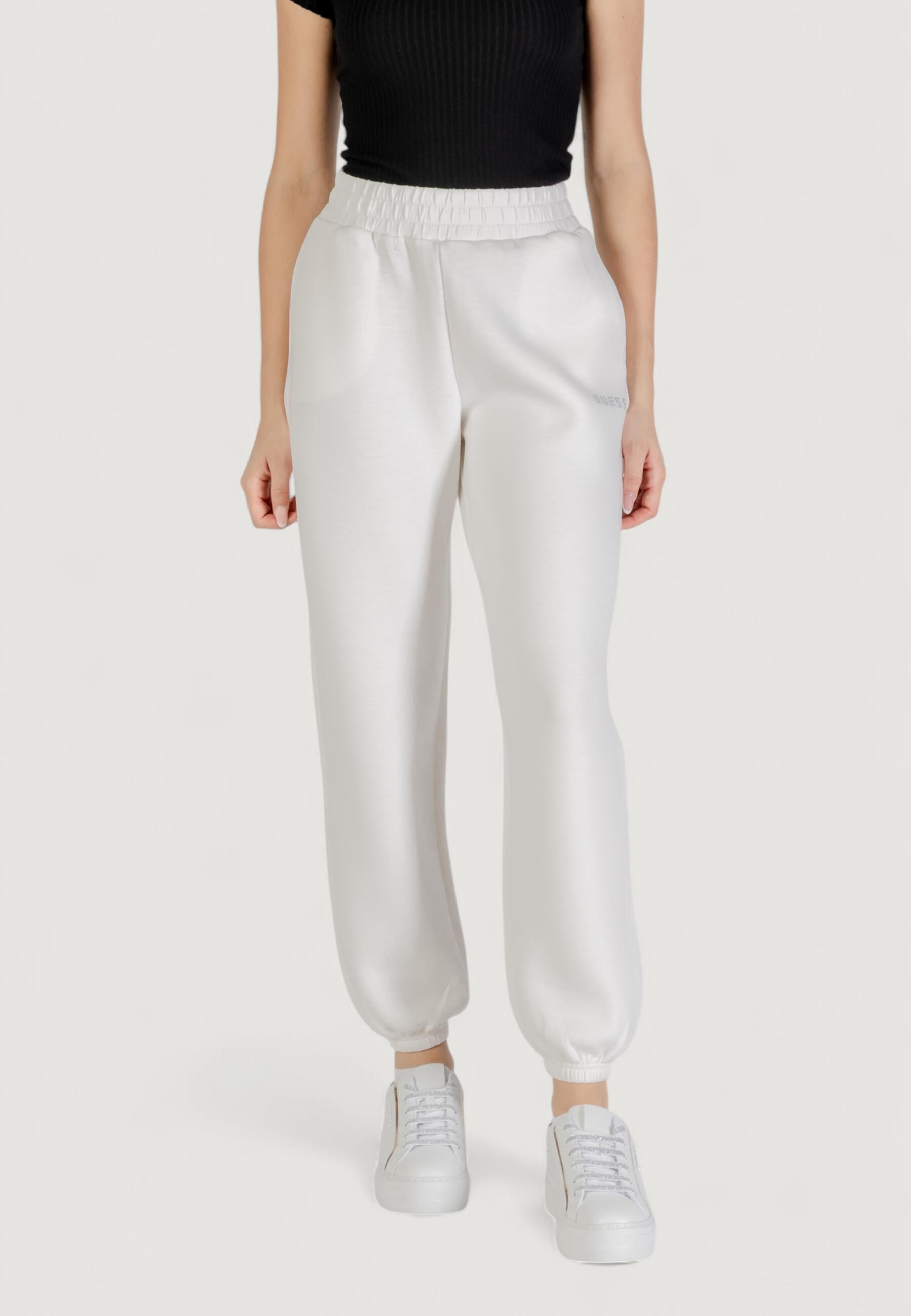 pantalon CECILIA SCUBA JOGGER PANTS FEMME BLANC 1/5