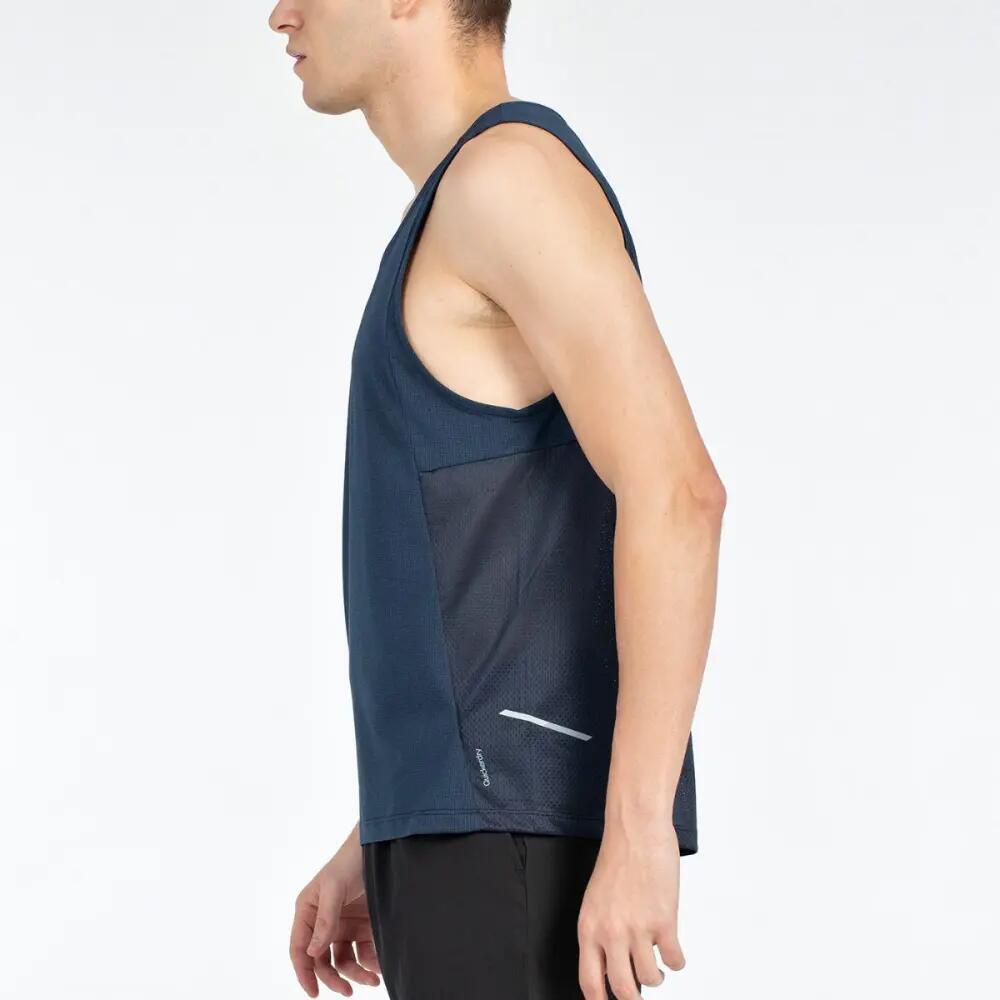 JOHN SMITH HEZE. Azul oscuro. Camiseta tirantes hombre. 3/4