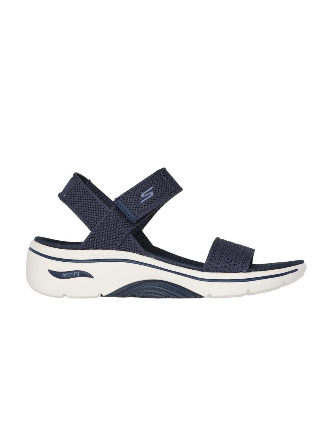 Sandálias para mulher skechers go walk arch fit azul