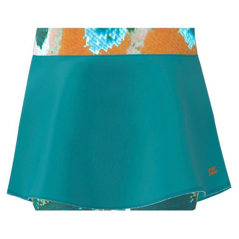 Falda Bidi Badu Melbourne Impresso Ondulado Petroleo Naranja Junior 4/5