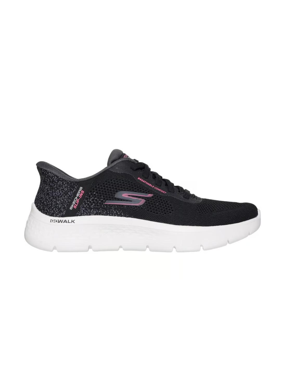 Chaussures pour femmes Skechers Go Walk Flex Noir 1/5