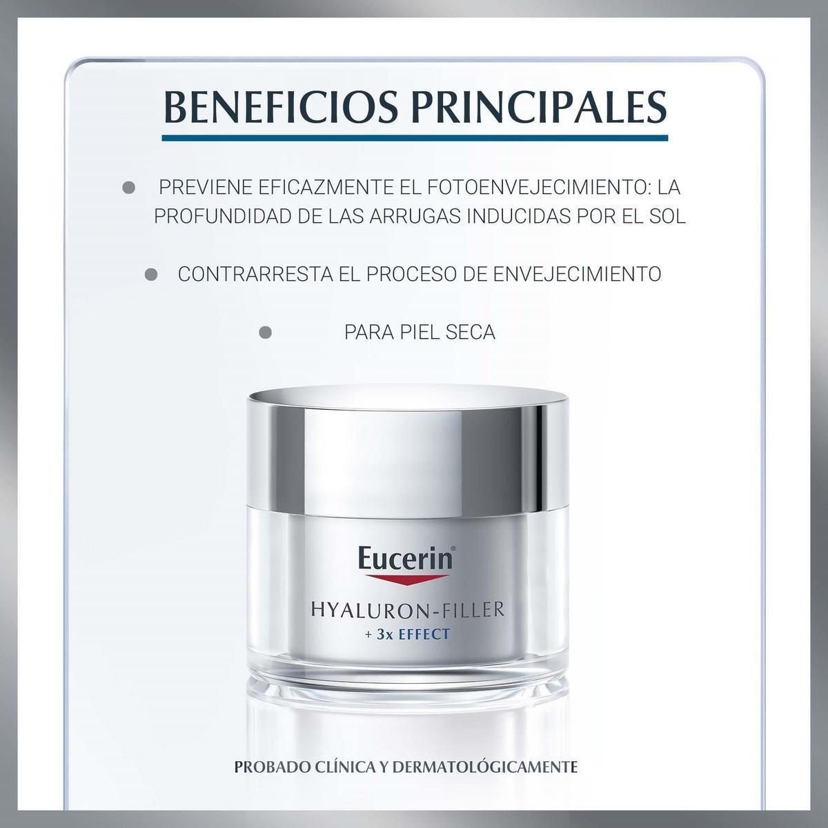 EUCERIN Hyaluron-Filler Crema Facial Antiedad Piel Seca FPS 15 50 ml 3/5