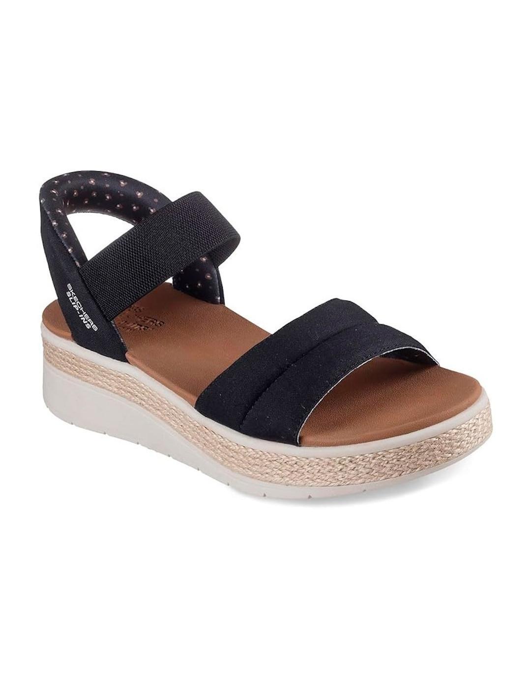 Sandales pour Femme Skechers Bobs Noir 3/4