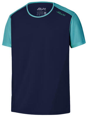 Sportshirt Runplex DUo Fitness/Gym Herren Marino/Esmeralada Ohne Atmungsaktiv