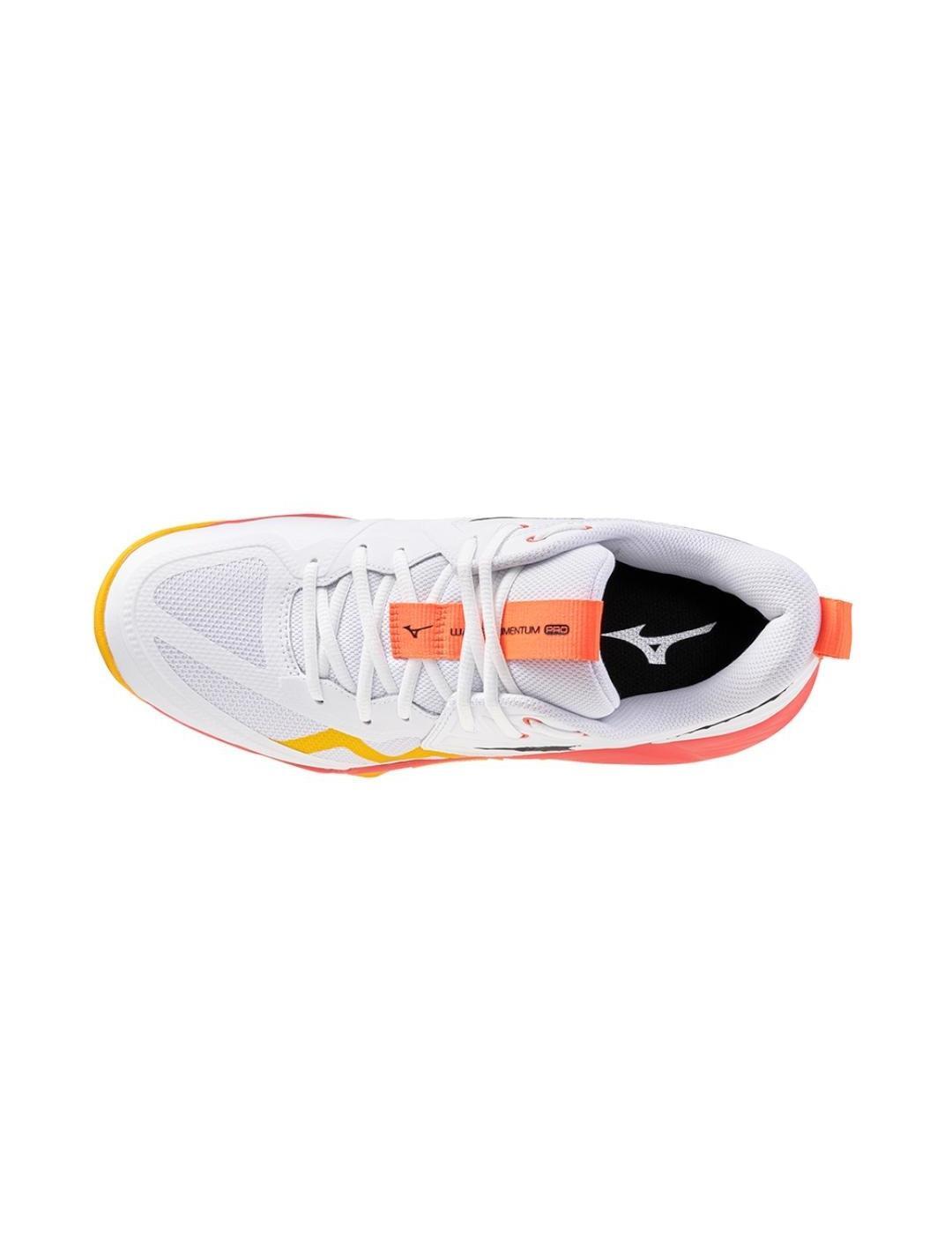Sapatilhas para Homem Mizuno Wave Momentum Pro Multicoloridas. 3/4