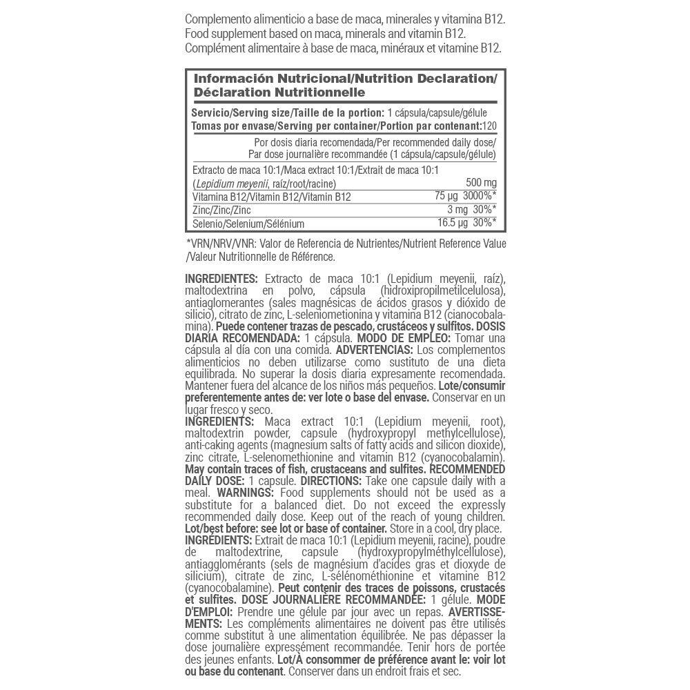 Maca 500mg - 120 Capsule Vegetali MASmusculo 4/5