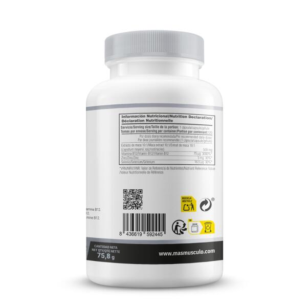 Maca 500mg - 120 Capsule Vegetali MASmusculo 3/5