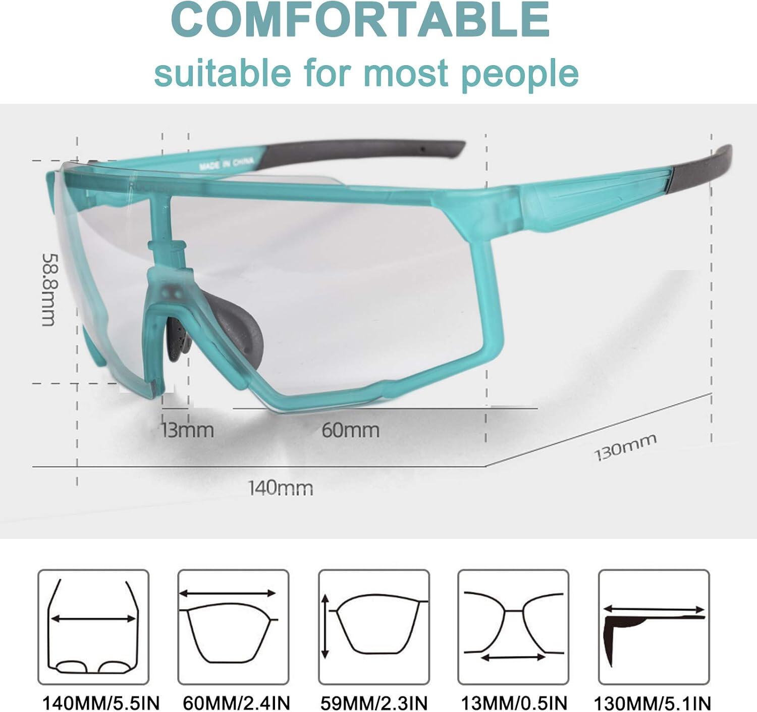 Occhiali Da Sole Fotocromatici Polarizzati ROCKBROS Per Ciclismo - Montatura Completa, Uomo, UV400 - Foto 10