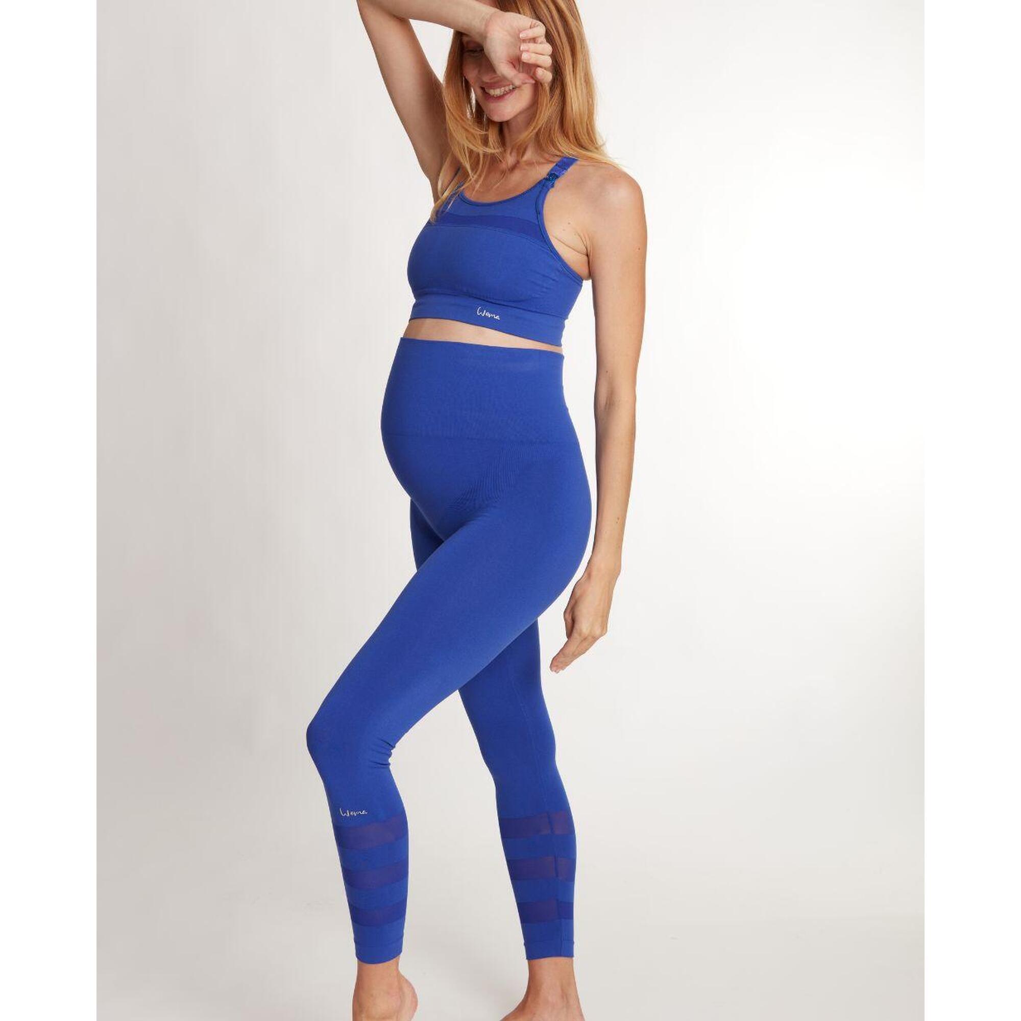 Cache Coeur - Legging De Sport Et De Grossesse Woma - Legging 7/8 - Bleu - 42 M/l - Decathlon