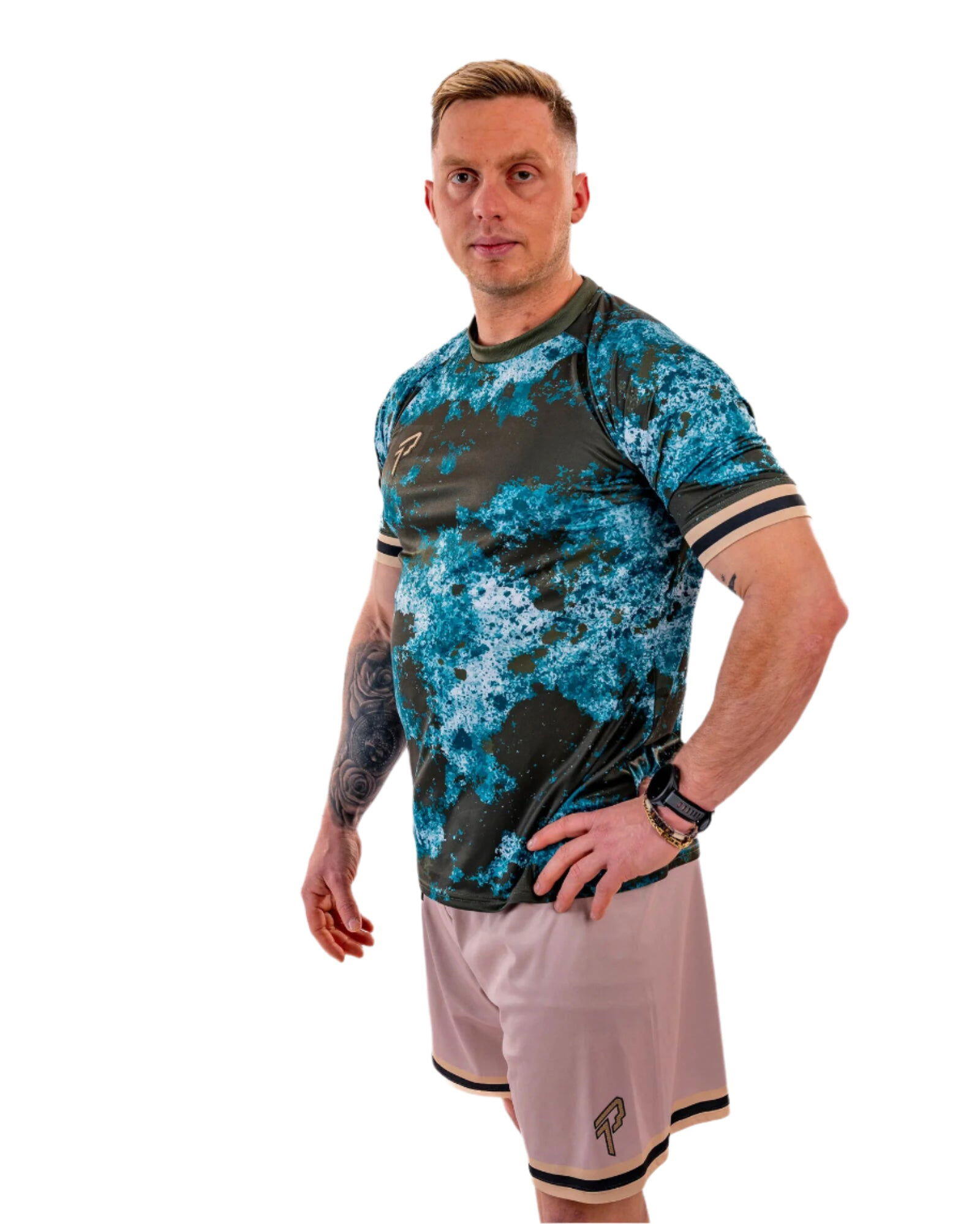 Performance Shirt - Camo Khaki - Voetbalshirt - Padelshirt - Tennisshirt 7/7