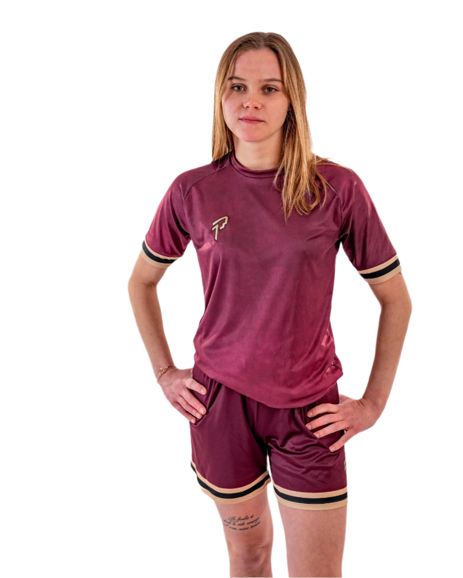 Performance Short - Burgundy (Women) 2/4