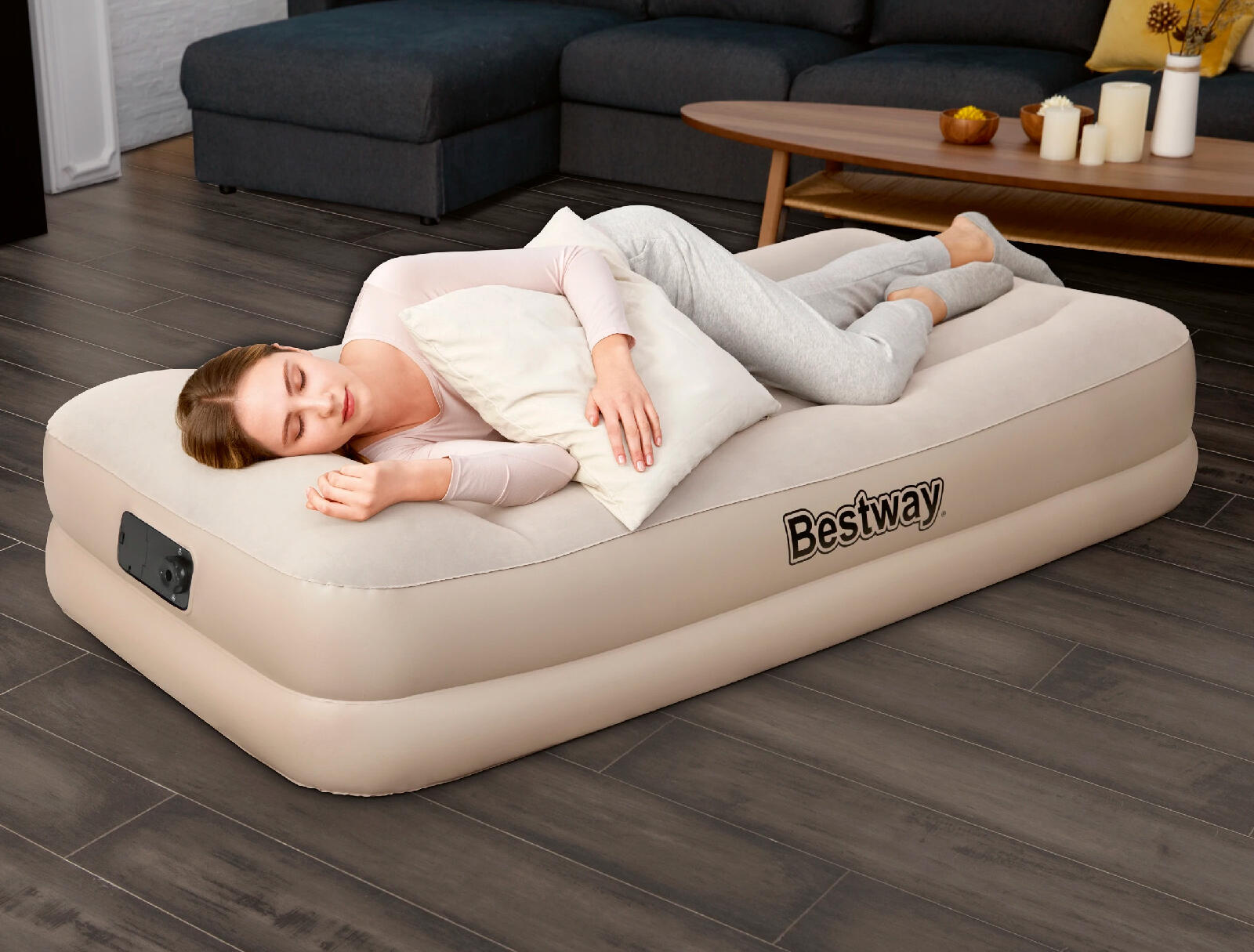Cama Hinchable Bestway Tritech Individual 191x97x42 cm Soporta hasta 150 Kg Infl 2/6