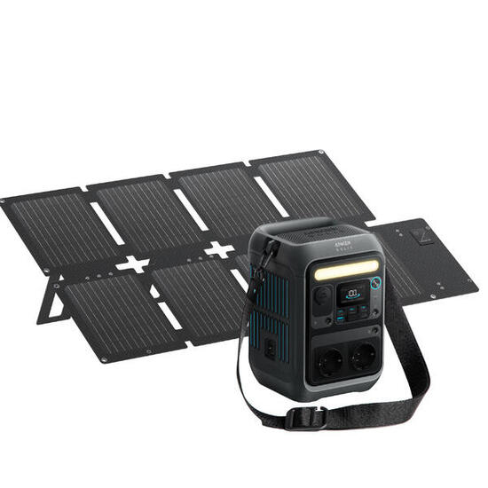 Kit Powerstation Anker SOLIX C300X AC mit Solarpanel 60 W (0% MwSt)
