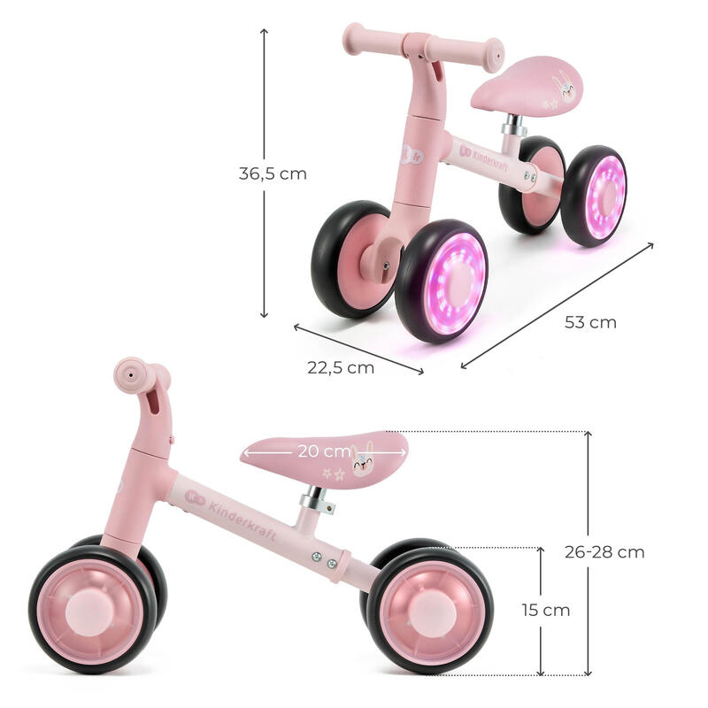 Kinderkraft CUTIE FLASH plimbare pe PINK